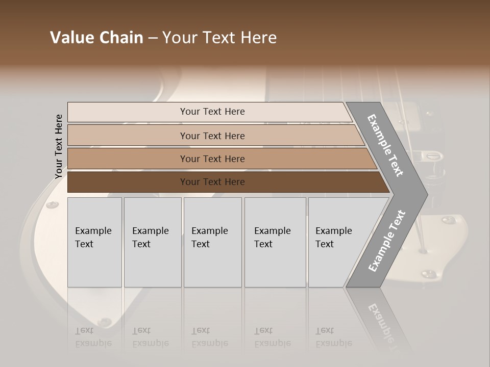Rock N' Roll Audio String PowerPoint Template