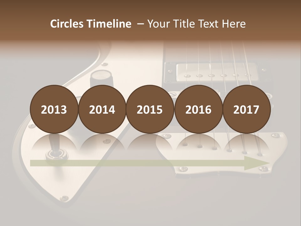 Rock N' Roll Audio String PowerPoint Template