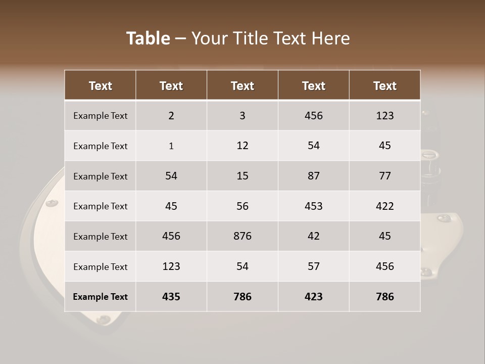 Rock N' Roll Audio String PowerPoint Template