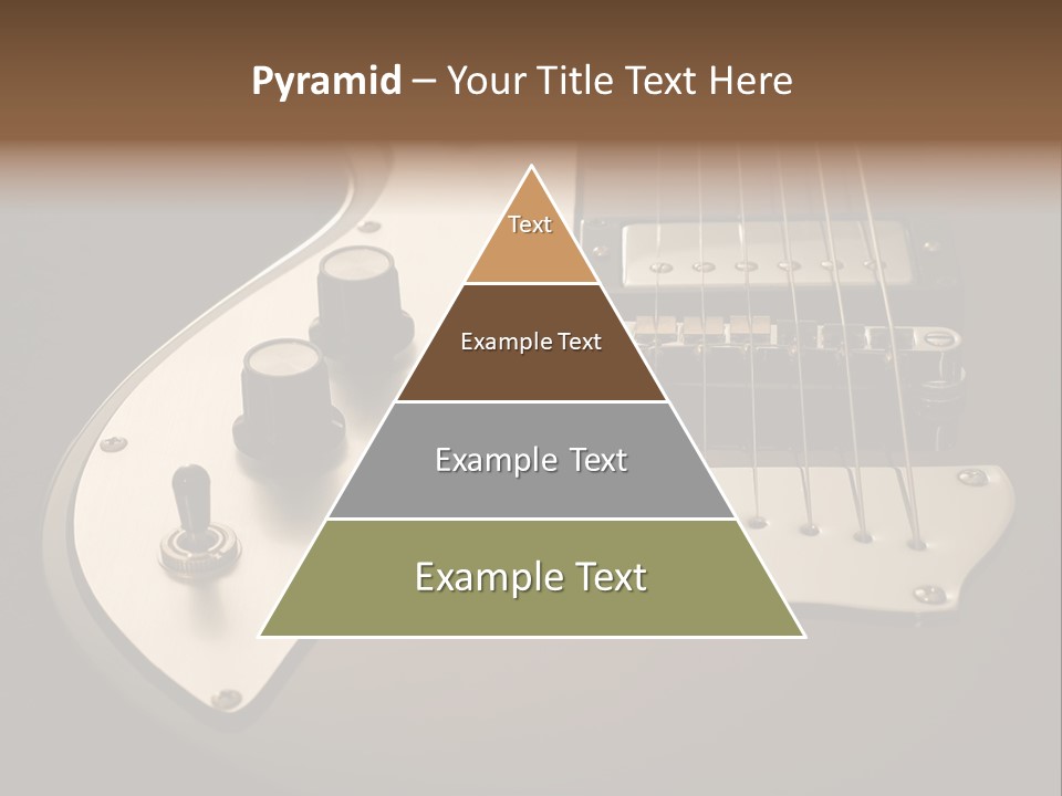 Rock N' Roll Audio String PowerPoint Template