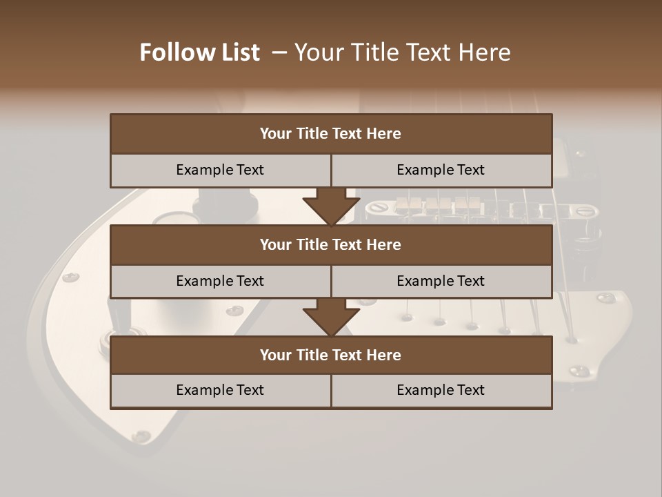 Rock N' Roll Audio String PowerPoint Template