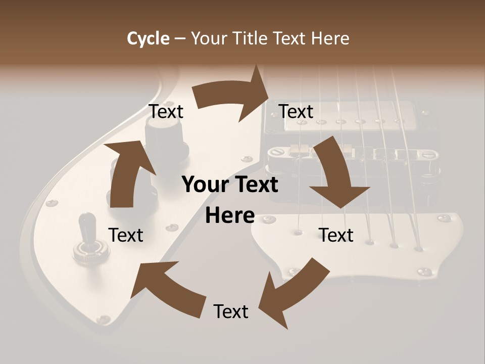 Rock N' Roll Audio String PowerPoint Template