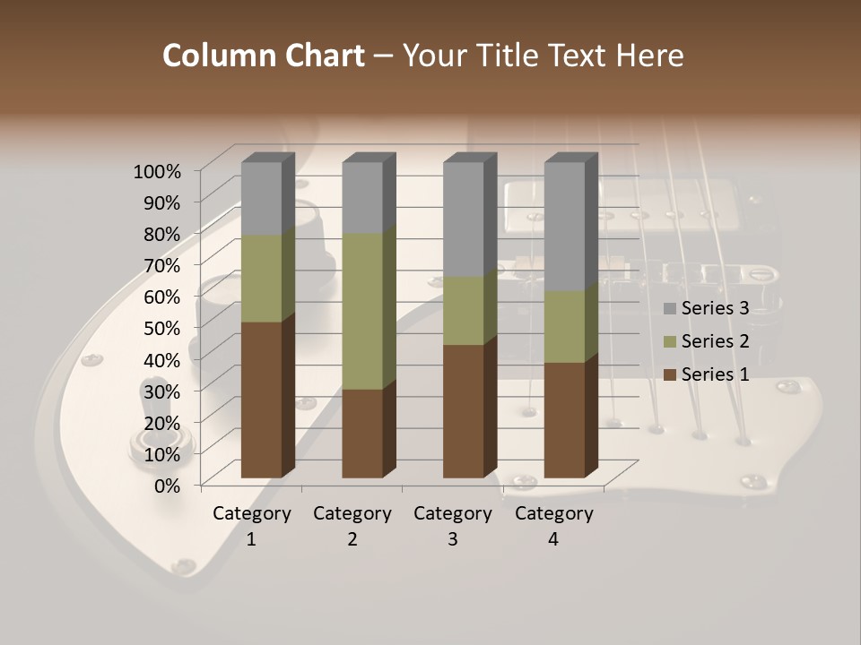 Rock N' Roll Audio String PowerPoint Template