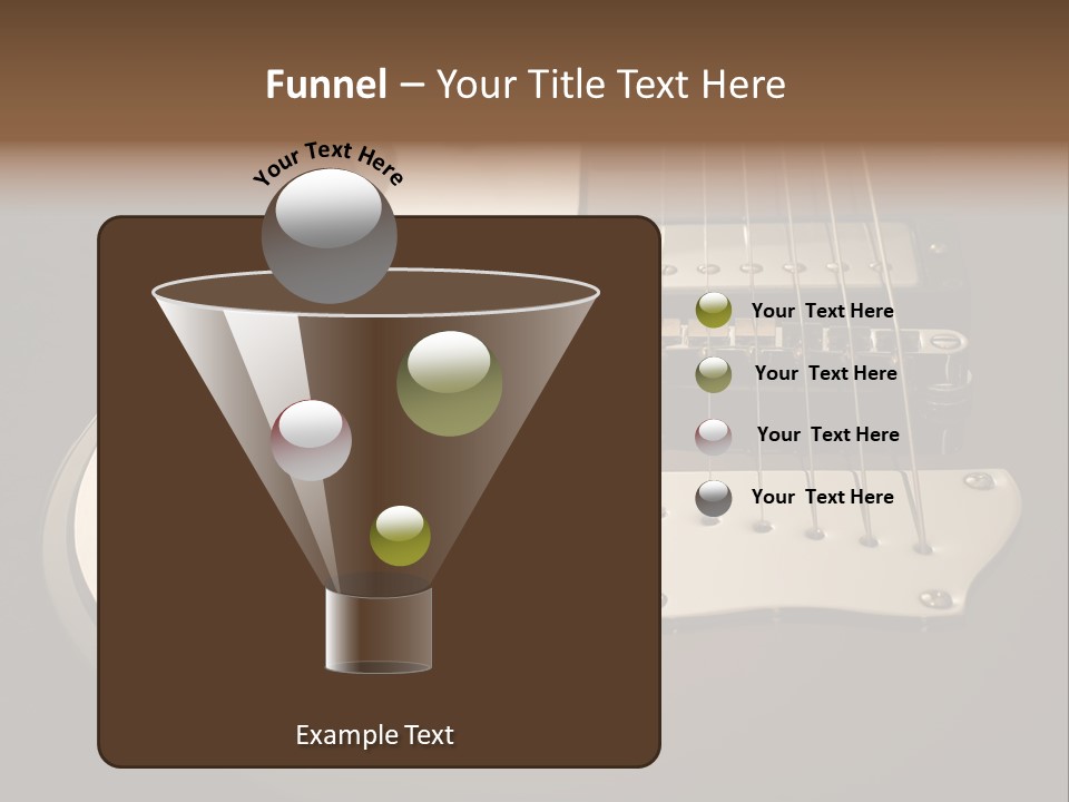 Rock N' Roll Audio String PowerPoint Template