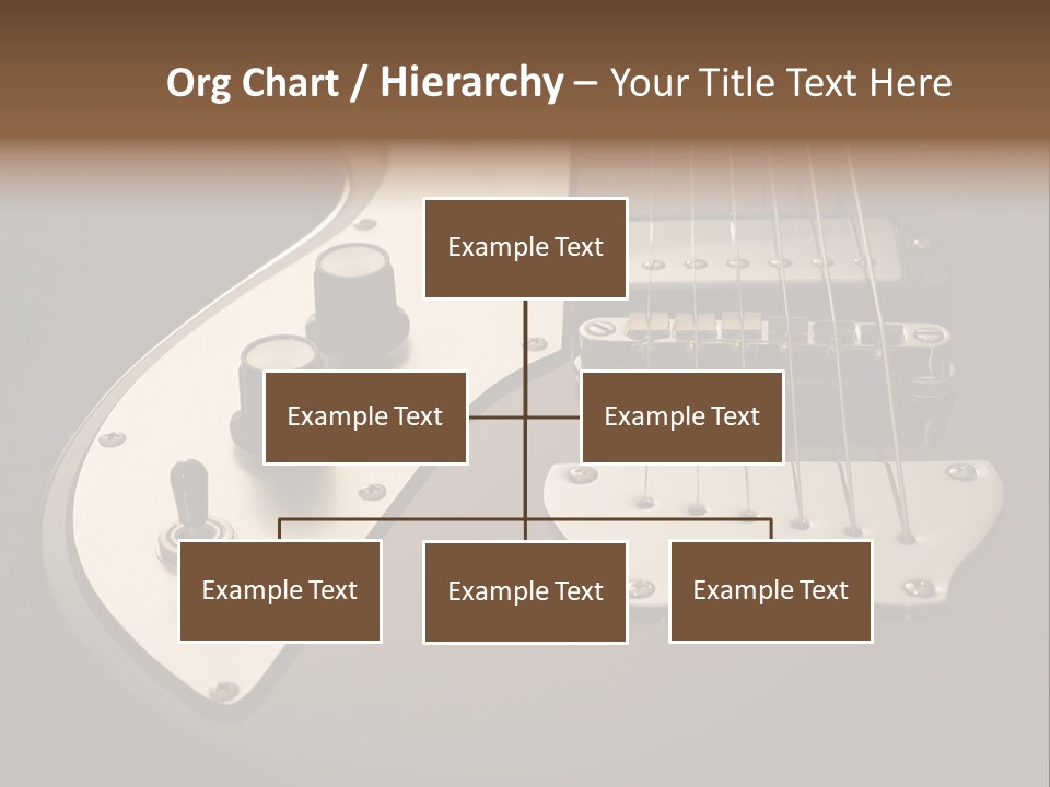 Rock N' Roll Audio String PowerPoint Template