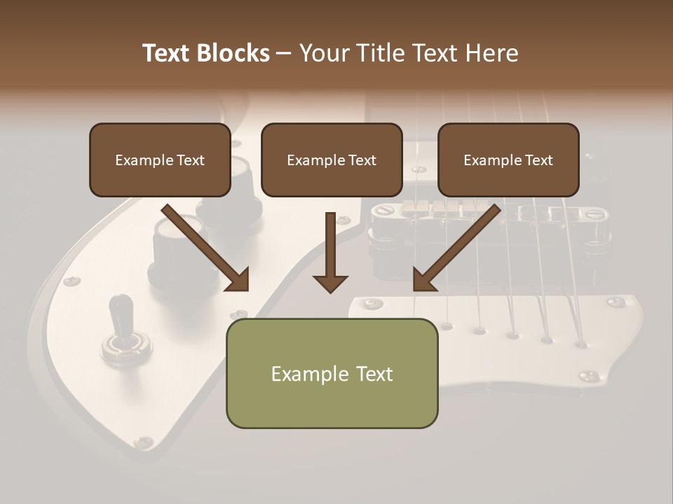 Rock N' Roll Audio String PowerPoint Template