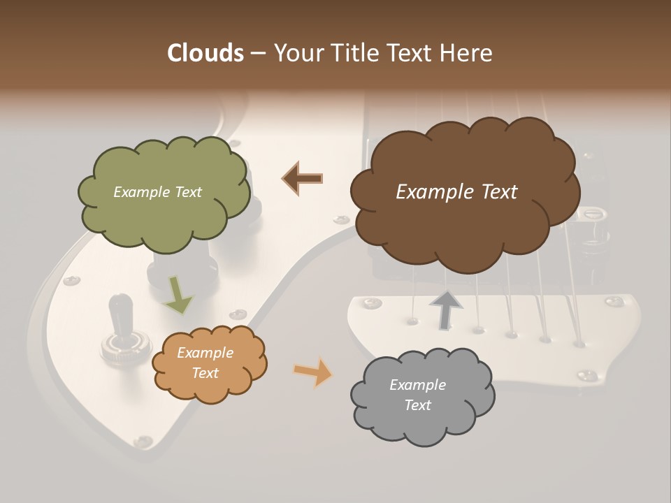 Rock N' Roll Audio String PowerPoint Template