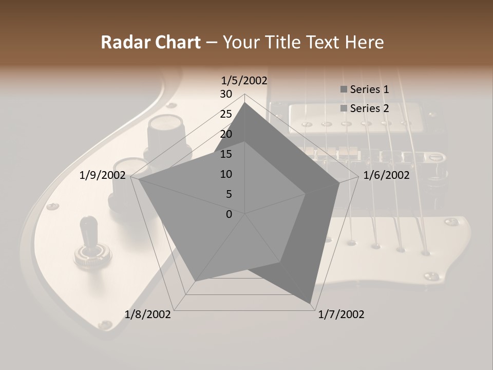 Rock N' Roll Audio String PowerPoint Template