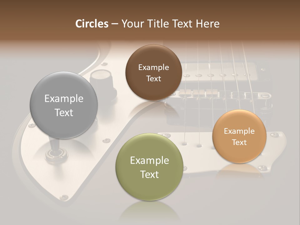 Rock N' Roll Audio String PowerPoint Template