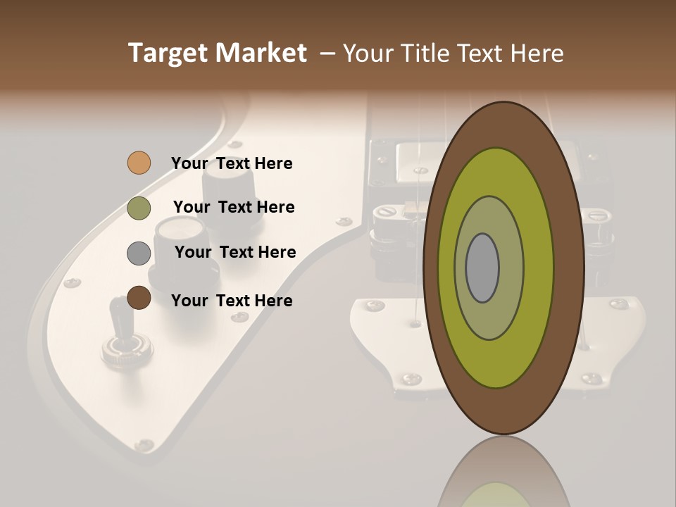 Rock N' Roll Audio String PowerPoint Template