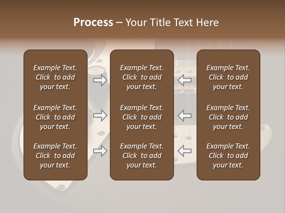Rock N' Roll Audio String PowerPoint Template