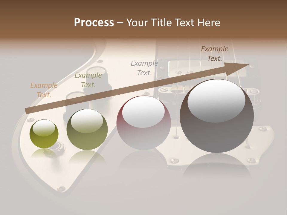 Rock N' Roll Audio String PowerPoint Template