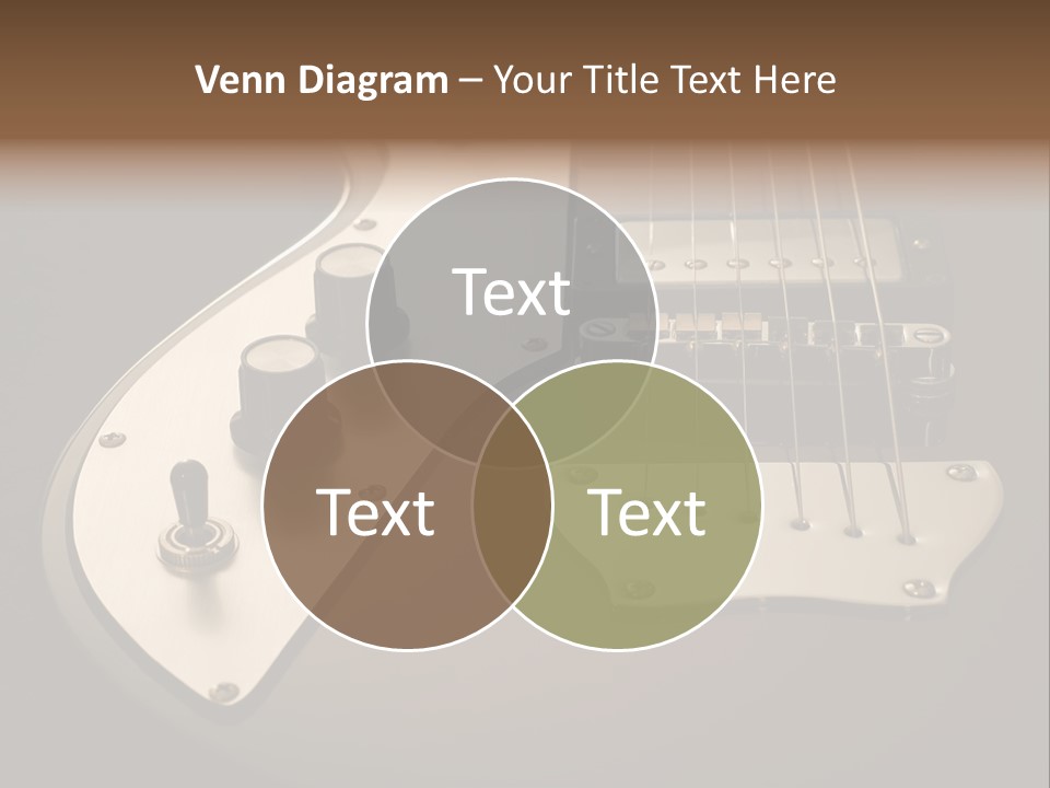 Rock N' Roll Audio String PowerPoint Template