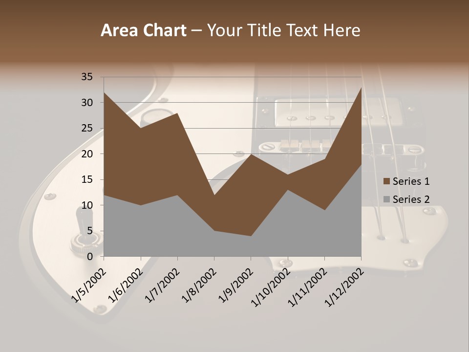 Rock N' Roll Audio String PowerPoint Template