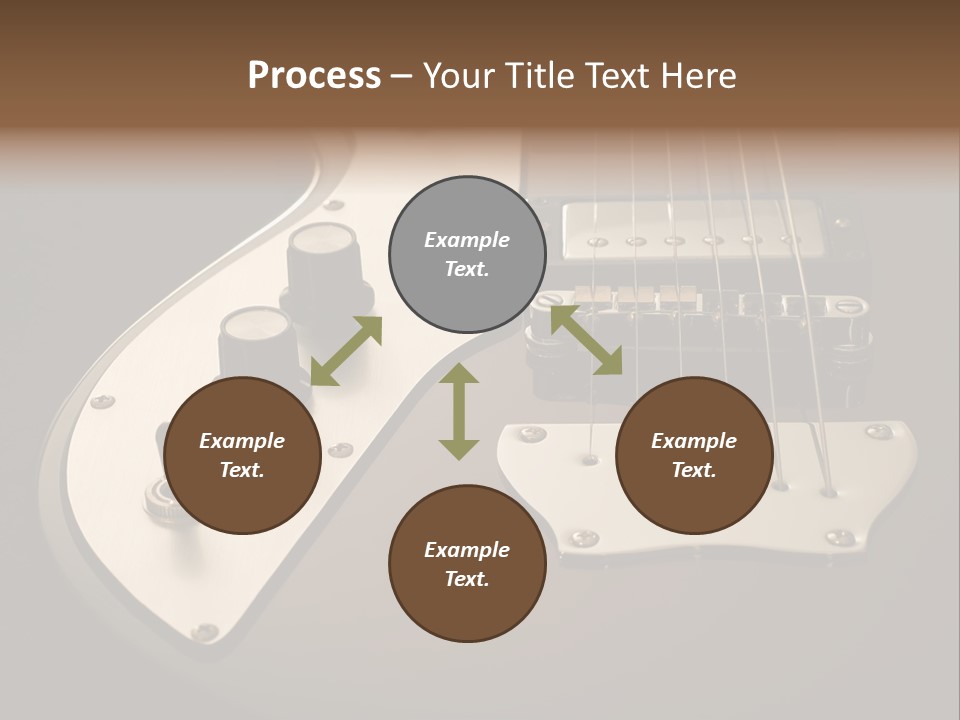 Rock N' Roll Audio String PowerPoint Template