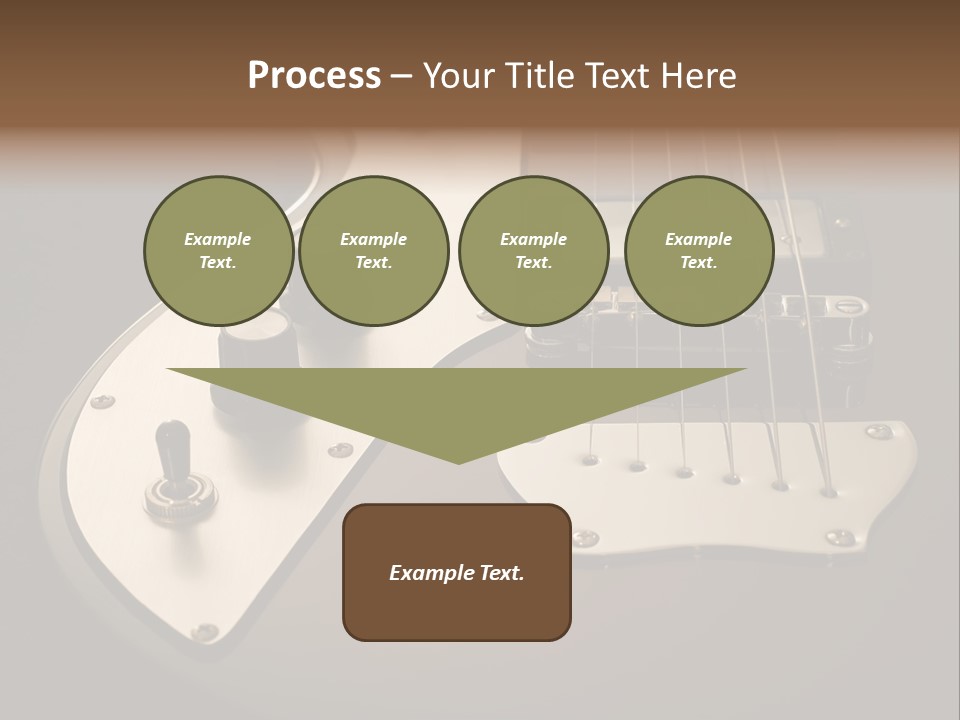 Rock N' Roll Audio String PowerPoint Template