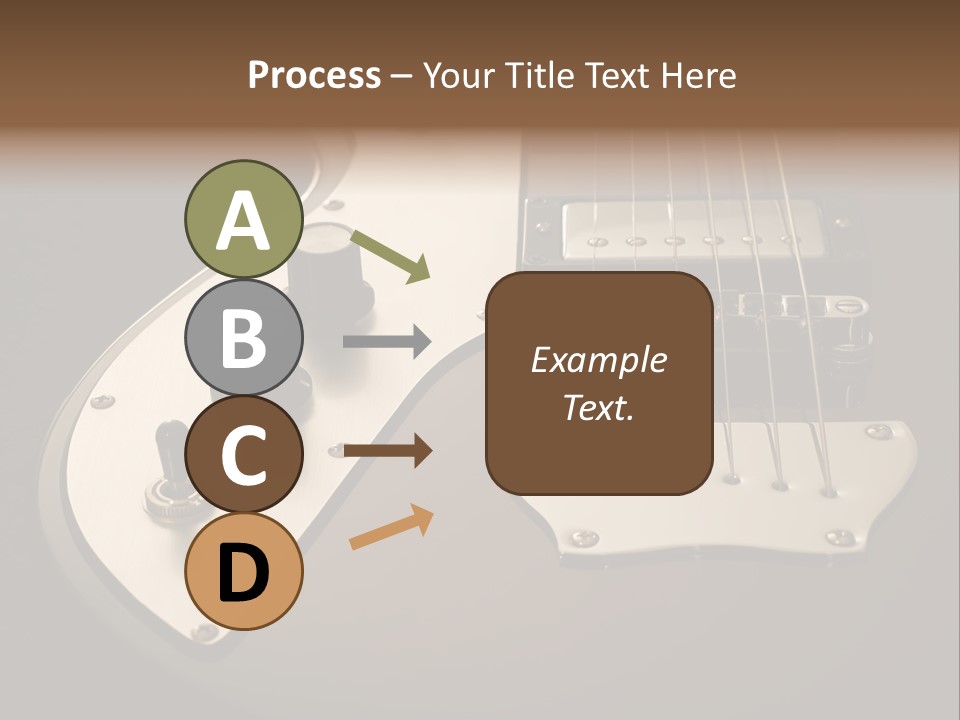 Rock N' Roll Audio String PowerPoint Template