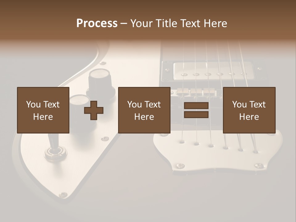Rock N' Roll Audio String PowerPoint Template