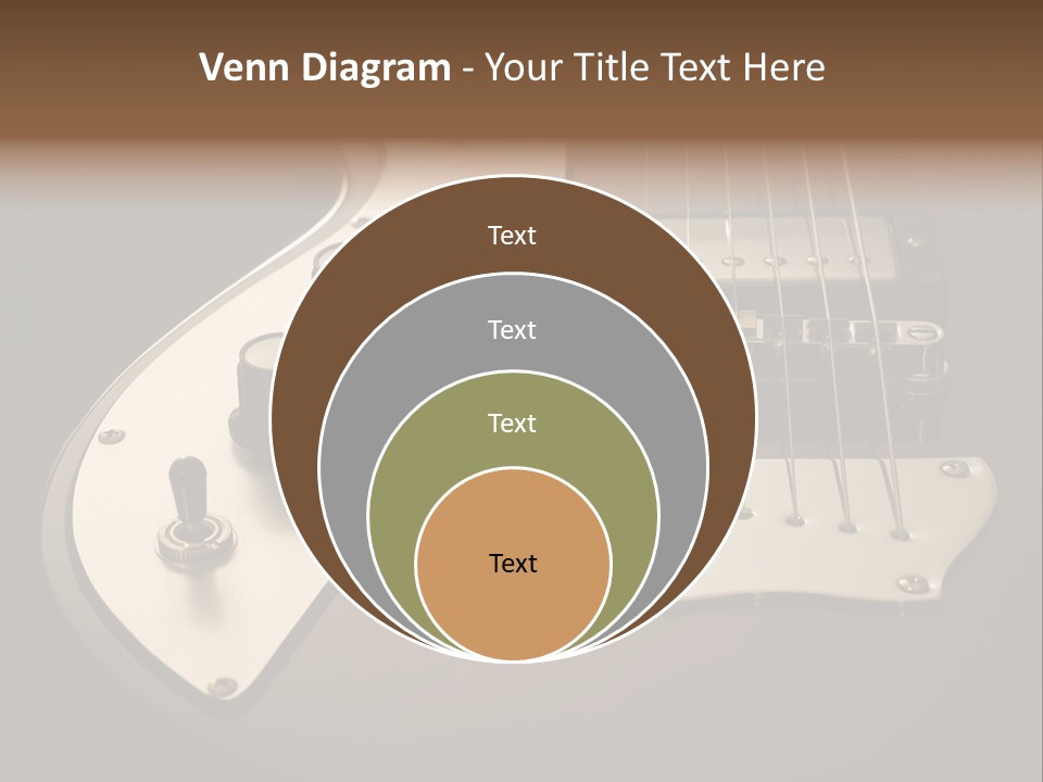 Rock N' Roll Audio String PowerPoint Template