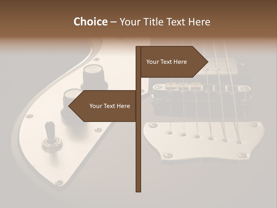 Rock N' Roll Audio String PowerPoint Template