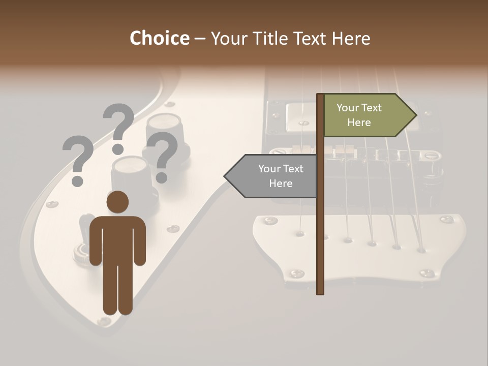 Rock N' Roll Audio String PowerPoint Template