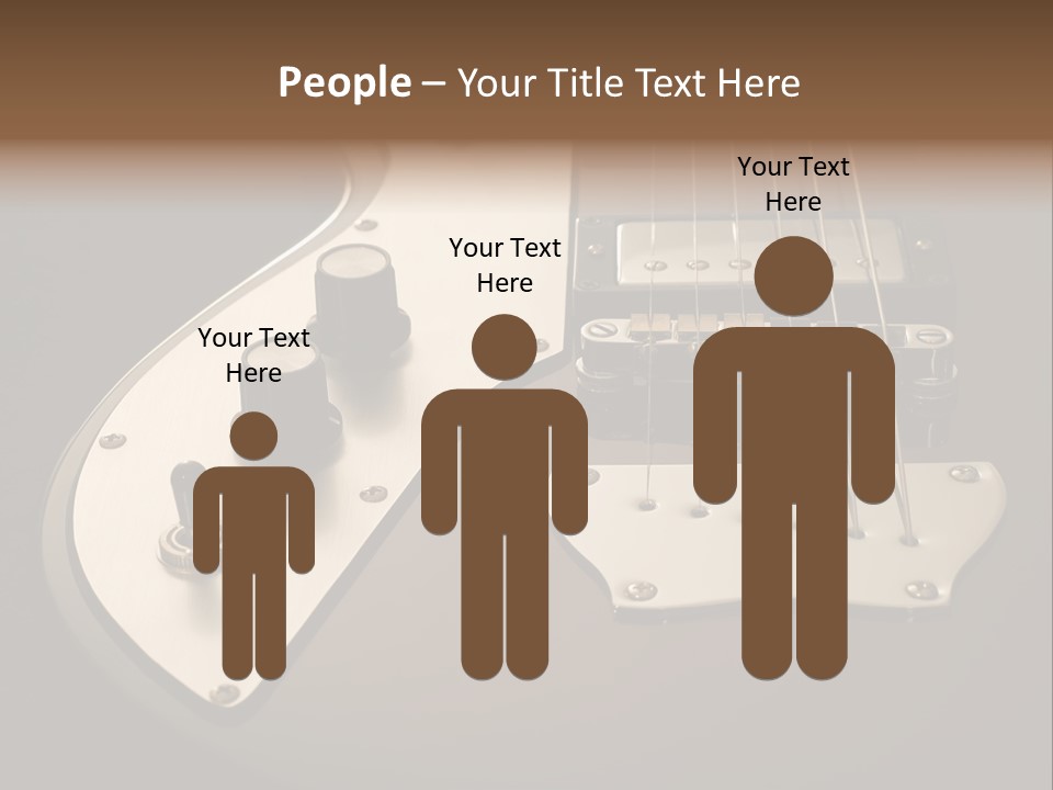 Rock N' Roll Audio String PowerPoint Template