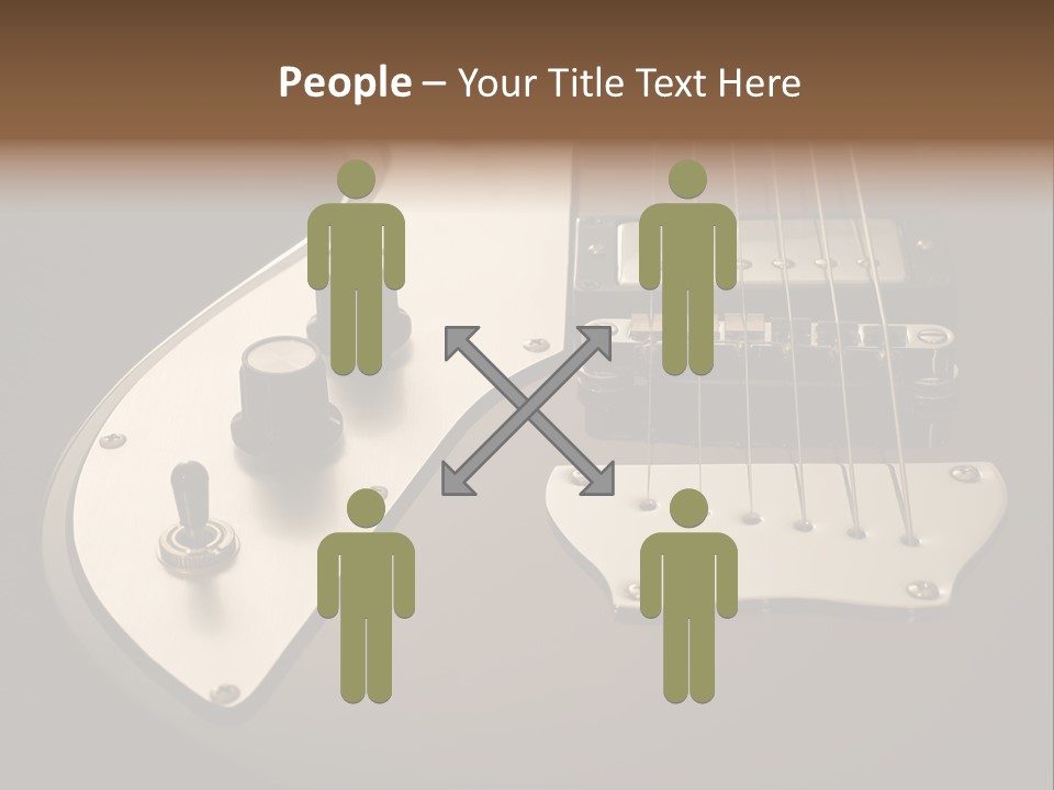 Rock N' Roll Audio String PowerPoint Template