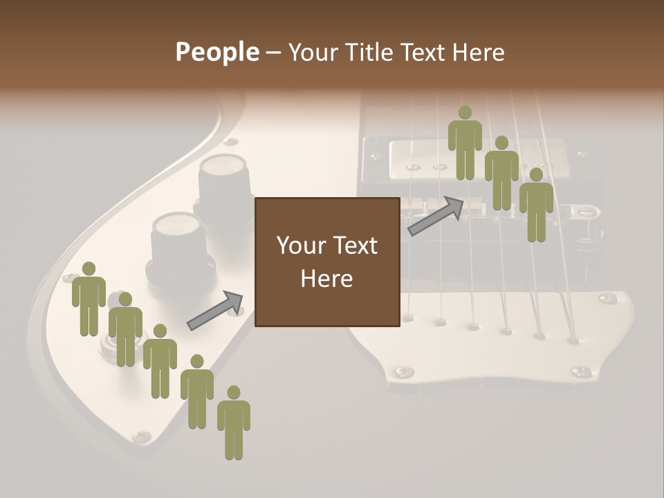 Rock N' Roll Audio String PowerPoint Template