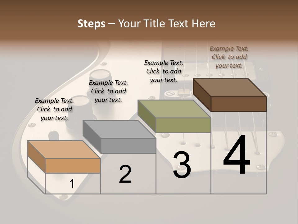 Rock N' Roll Audio String PowerPoint Template