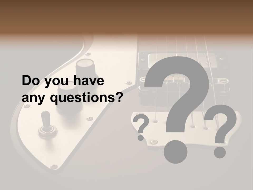 Rock N' Roll Audio String PowerPoint Template