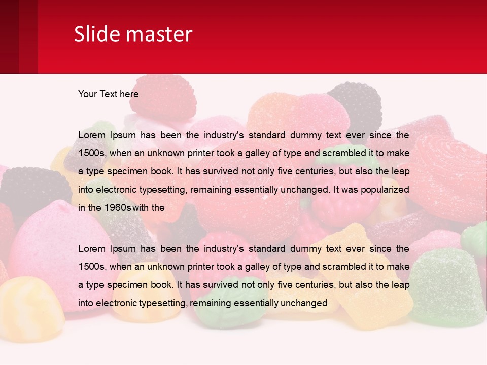 Goodies Lollies Sweet PowerPoint Template