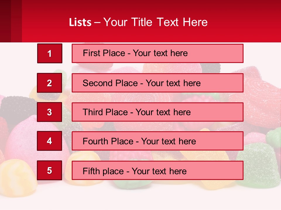 Goodies Lollies Sweet PowerPoint Template