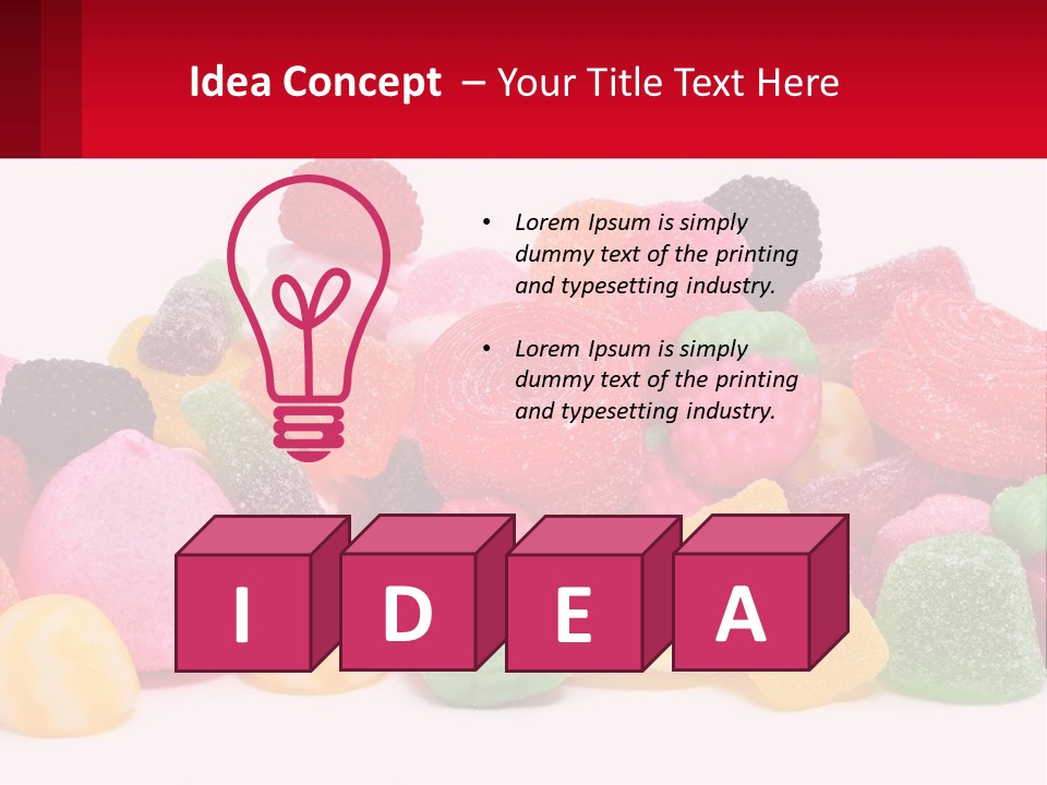 Goodies Lollies Sweet PowerPoint Template