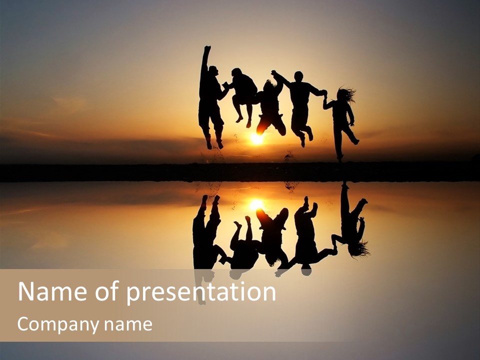 Female Joy Students PowerPoint Template