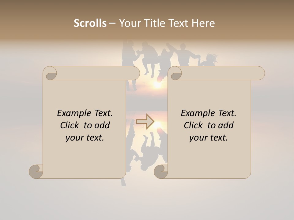 Female Joy Students PowerPoint Template