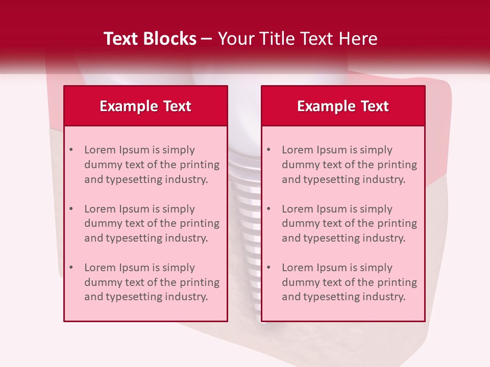 Research Technology Dentures PowerPoint Template
