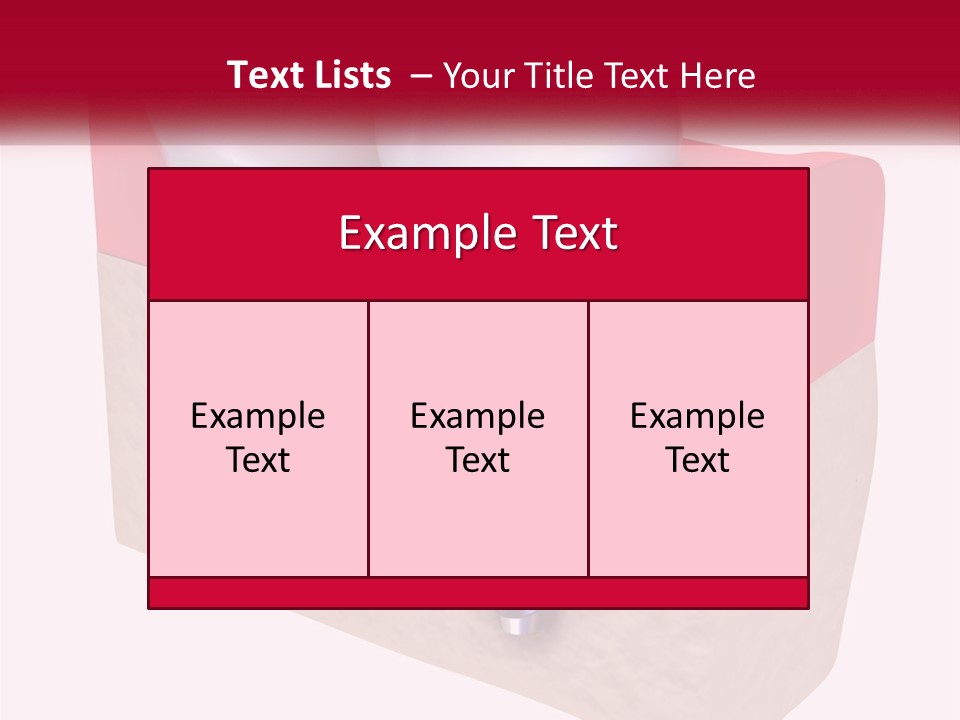 Research Technology Dentures PowerPoint Template