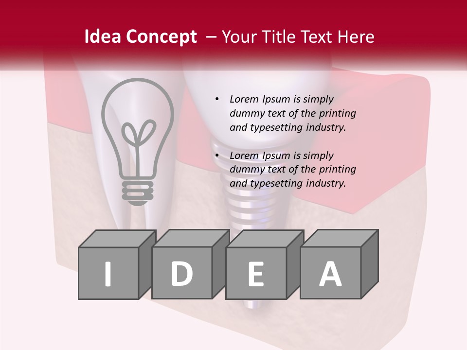 Research Technology Dentures PowerPoint Template