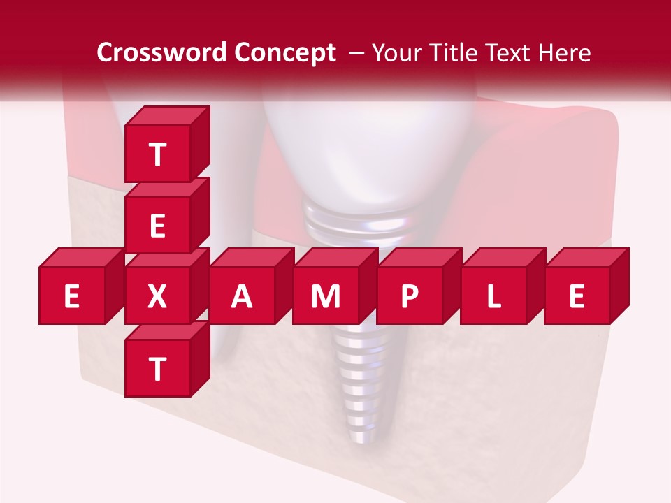 Research Technology Dentures PowerPoint Template