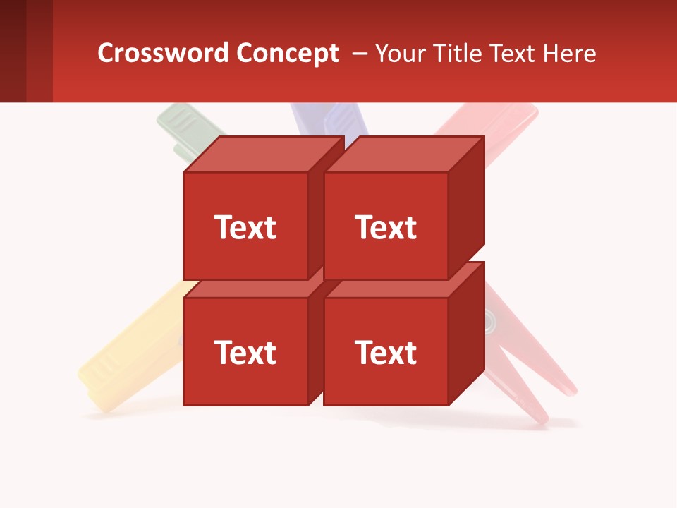 Yellow Clothespeg Peg PowerPoint Template
