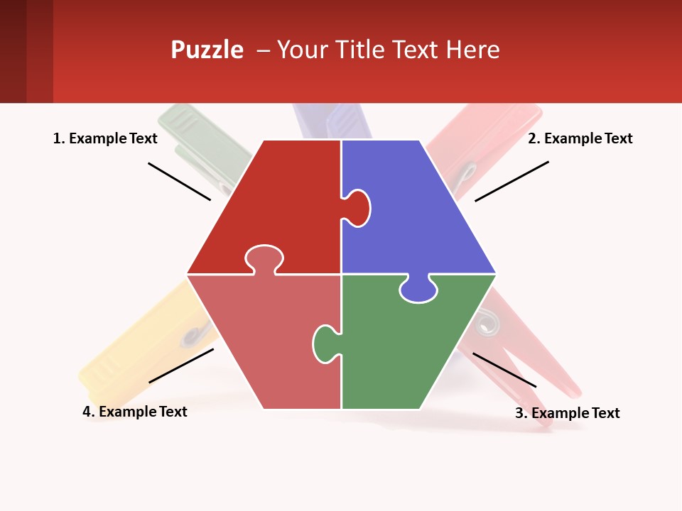 Yellow Clothespeg Peg PowerPoint Template