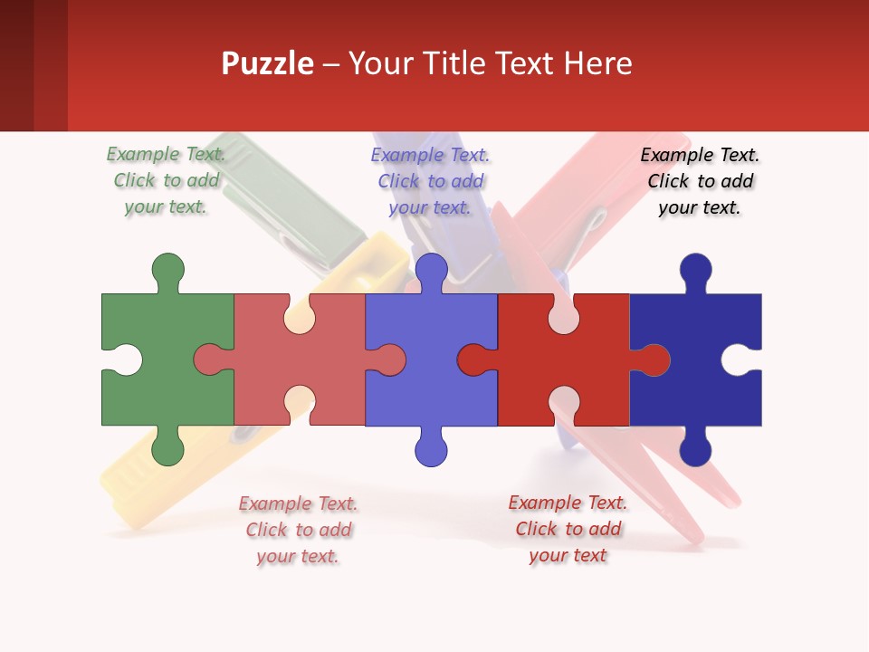 Yellow Clothespeg Peg PowerPoint Template