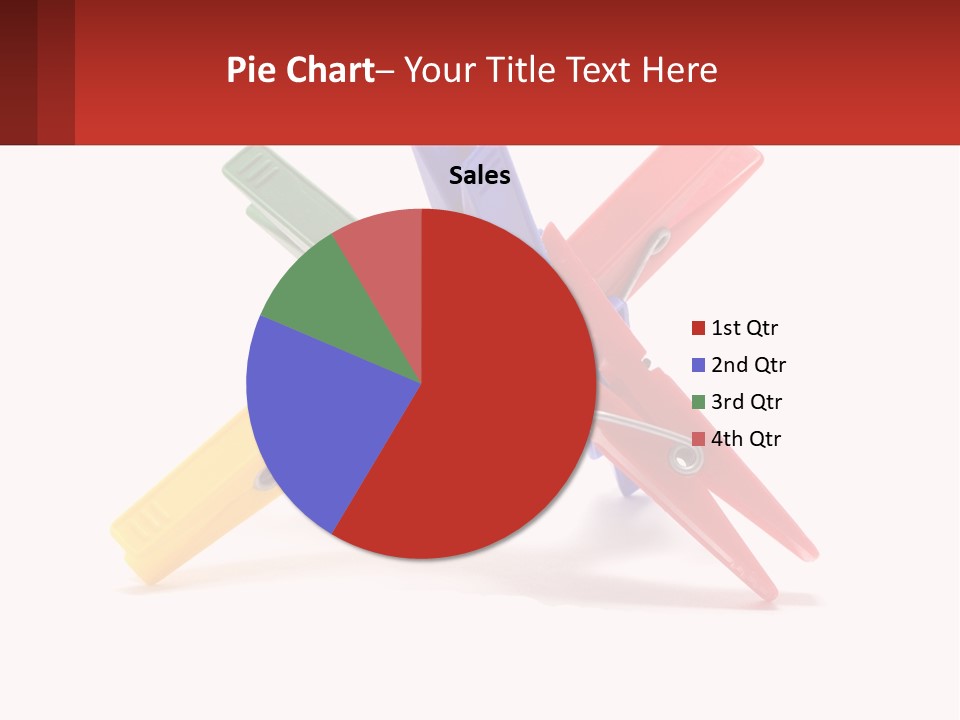 Yellow Clothespeg Peg PowerPoint Template