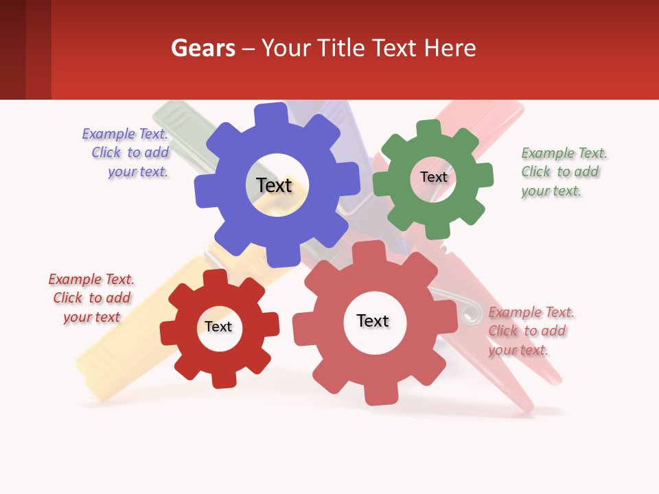 Yellow Clothespeg Peg PowerPoint Template