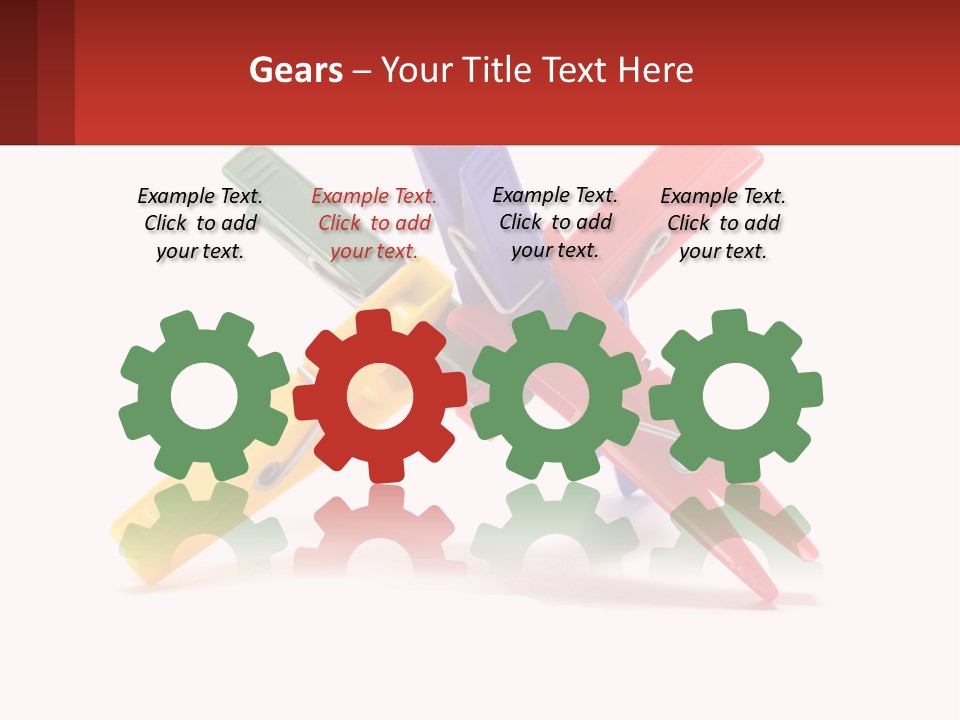 Yellow Clothespeg Peg PowerPoint Template