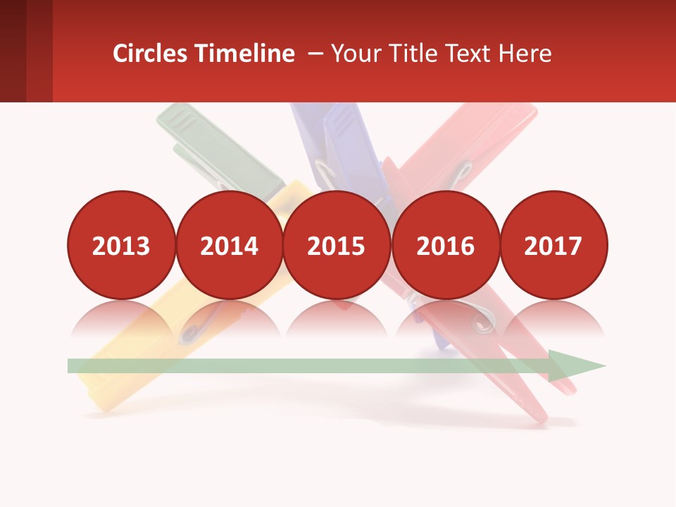 Yellow Clothespeg Peg PowerPoint Template