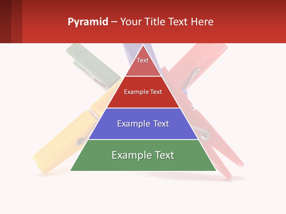 Yellow Clothespeg Peg PowerPoint Template