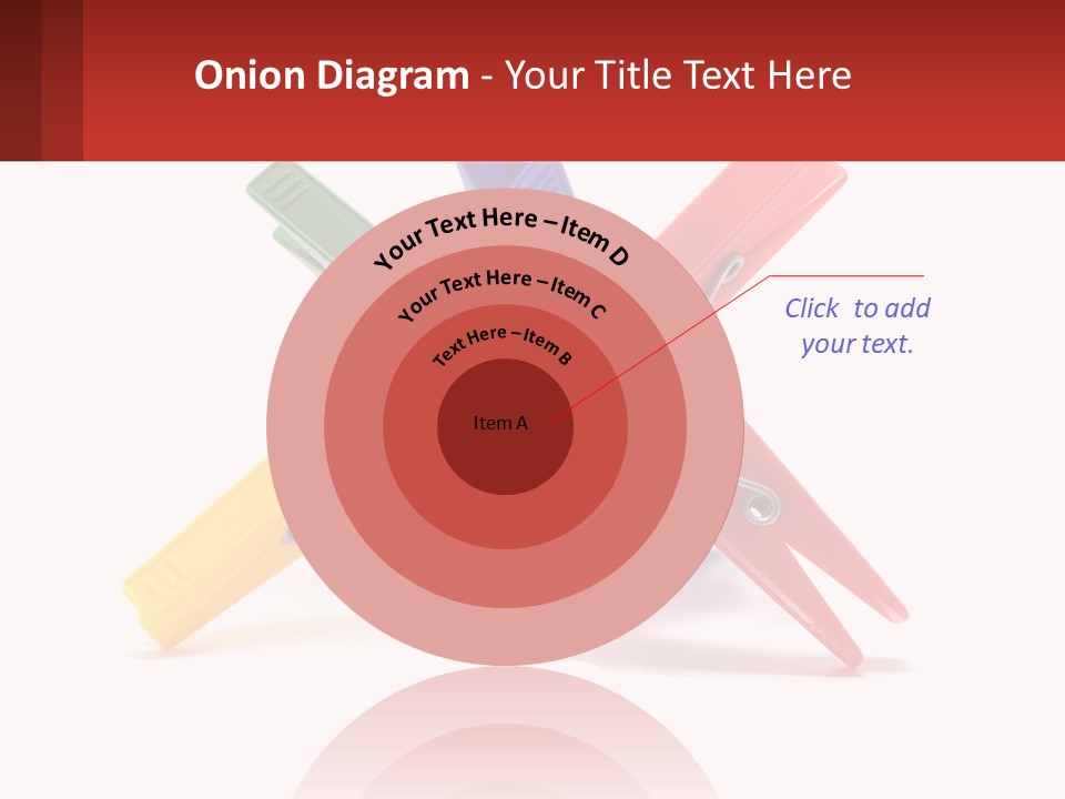 Yellow Clothespeg Peg PowerPoint Template