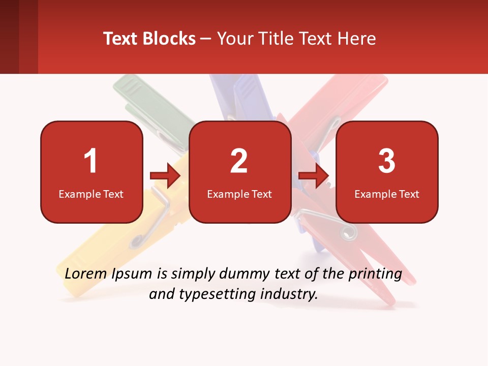 Yellow Clothespeg Peg PowerPoint Template