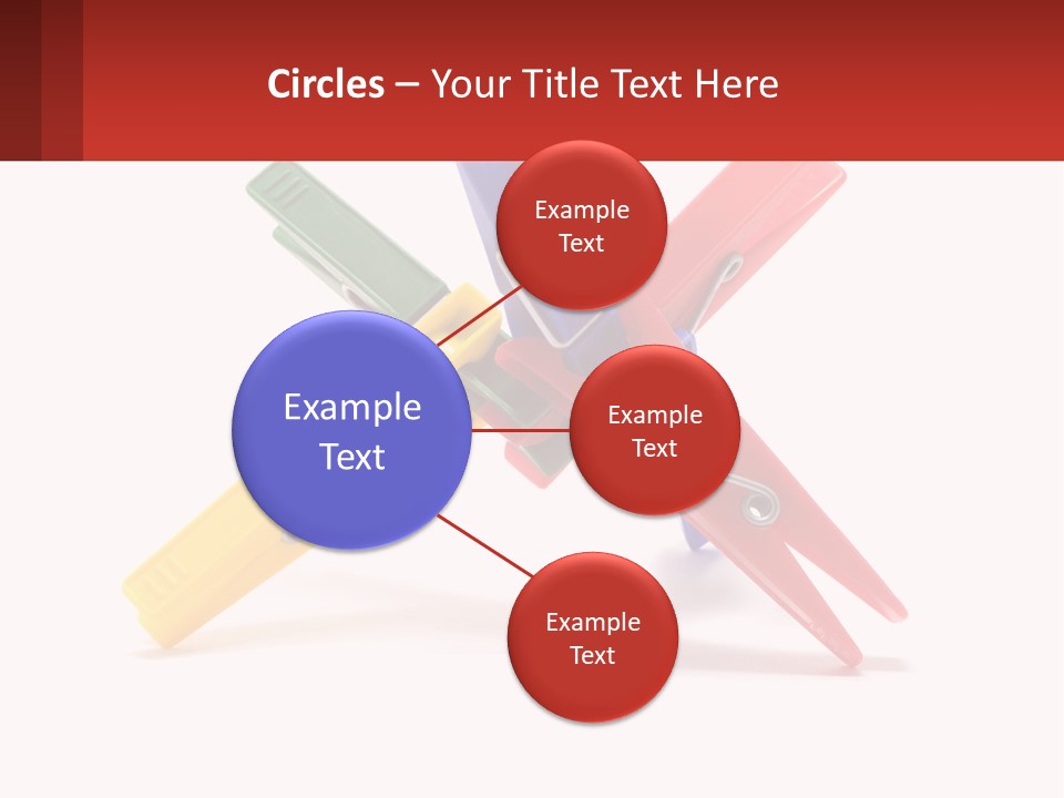 Yellow Clothespeg Peg PowerPoint Template